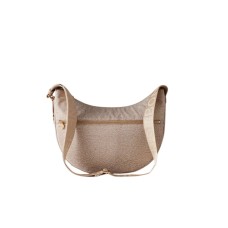 BORBONESE LUNA BAG MIDDLE A TRACOLLA IN NYLON OP SABBIA	