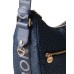 BORBONESE LUNA BAG MIDDLE A TRACOLLA IN NYLON OP BLU DENIM