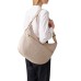 BORBONESE LUNA BAG MEDIUM A TRACOLLA IN NYLON CON STAMPA OP SABBIA	