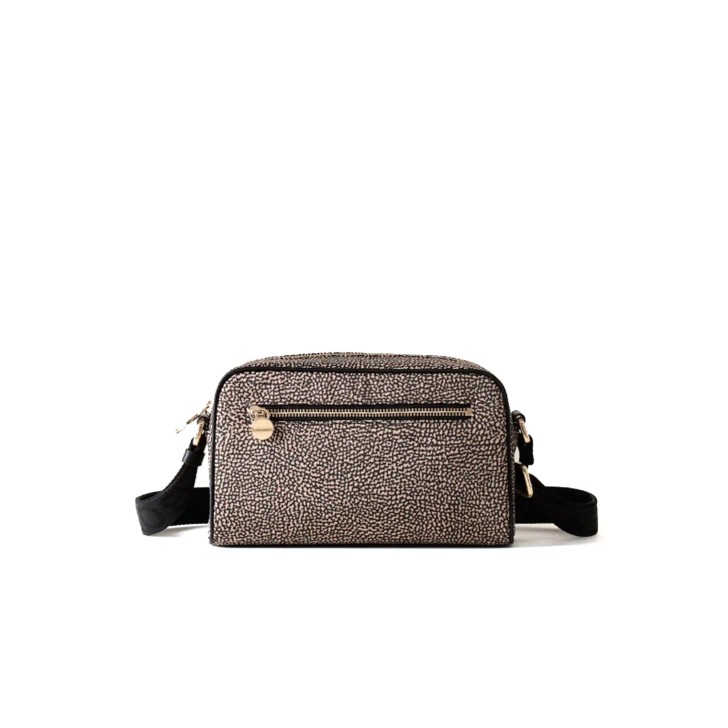 BORBONESE BORSA CAMERA CASE SMALL A TRACOLLA IN NYLON OP CLASSIC/BLACK 