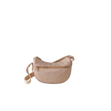 BORBONESE LUNA BAG MINI A TRACOLLA IN NYLON OP SABBIA