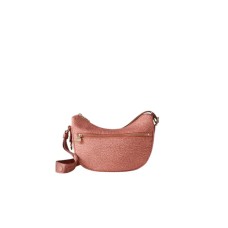 BORBONESE LUNA BAG MINI A TRACOLLA IN NYLON OP LIPSTICK