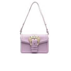 Versace Jeans Couture Borsa a Spalla da Donna Lilla con maxi fibbia logata