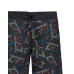 EA7 Emporio Armani Boxer da Mare Multicolor con stampa logo all over
