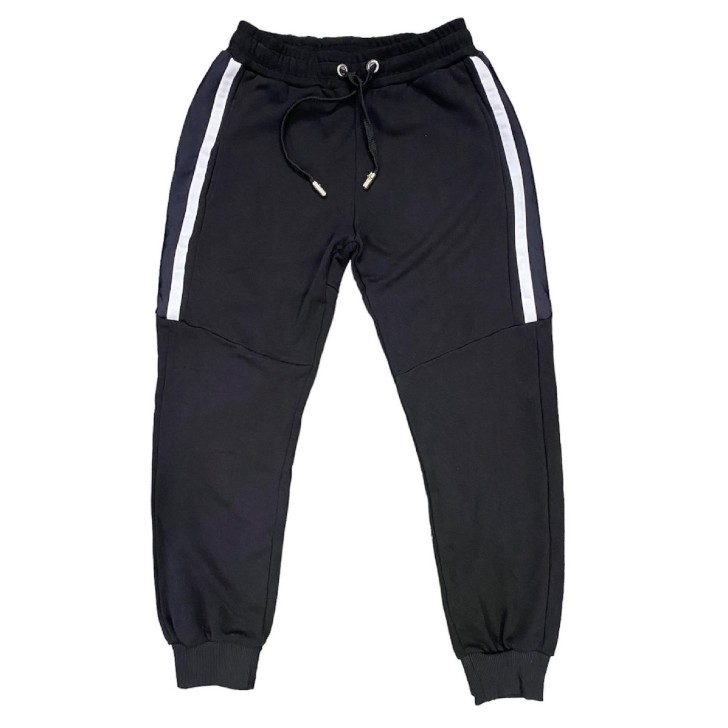 Cesare Paciotti 4US Pantalone sportivo nero in cotone