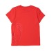 Moschino T-shirt rossa a manica corta con maxi stampa Teddy Bear e logo lettering