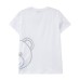 Moschino T-shirt bianca a manica corta con maxi stampa Teddy Bear e logo lettering