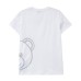 Moschino T-shirt bianca a manica corta con maxi stampa Teddy Bear e logo lettering