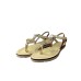 Love Moschino Sandalo oro basso da donna