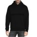Emporio Armani Felpa nera con cappuccio e logo lettering
