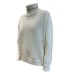 SIMONA CORSELLINI DOLCEVITA WHITE CLOUD IN LANA CASHMERE CON ACCESSORIO DORATO 