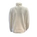 SIMONA CORSELLINI DOLCEVITA WHITE CLOUD IN LANA CASHMERE CON ACCESSORIO DORATO 