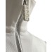 GCDS ESSENTIALS FELPA UNISEX A GIROCOLLO IN COTONE WHITE