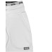 GCDS ESSENTIALS PANTALONE JOGGERS IN COTONE WHITE CON ELASTICO IN VITA WHITE E LOGO LETTERING BLACK