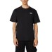 GCDS T-SHIRT A GIROCOLLO BLACK UNISEX IN COTONE CON STAMPA TRANSFER 