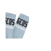GCDS CALZINI UNISEX AZZURRI IN MISTO COTONE CON LOGO GCDS	