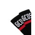 GCDS CALZINI UNISEX NERI IN MISTO COTONE CON LOGO GCDS 