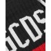 GCDS CALZINI UNISEX NERI IN MISTO COTONE CON LOGO GCDS 