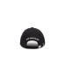 GCDS CAPPELLO DA BASEBALL IN GAMBARDINA DI COTONE UNISEX BLACK CON LOGO LOUGE GCDS 3D WHITE