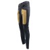 JECKERSON PANTALONE BLU JOHN 5 TASCHE SLIM DA UOMO CON TOPPE IN ALCANTARA BEIGE 