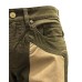 JECKERSON PANTALONE VERDE JOHN 5 TASCHE SLIM DA UOMO CON TOPPE IN ALCANTARA BEIGE  
