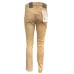 JECKERSON JEANS BEIGE JOHN 5 TASCHE SLIM DA UOMO CON TOPPE IN ALCANTARA VERDI 