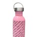 Juicy Couture Borraccia rosa con logo all over 