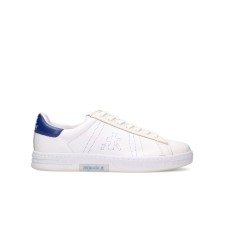 Premiata RUSSELL_6274 Sneakers in pelle bianca e dettaglio blu