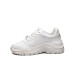 Windsor Smith Sneakers da donna in pelle bianca con logo a contrasto 