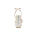 Steve Madden Sandalo con tacco rosa gold e strass