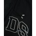 GCDS BERMUDA IN NYLON TRAFORATO BLACK UNISEX CON LOGO LOUNGE