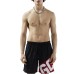 GCDS ESSENTIALS BOXER DA MARE BLACK CON BANDA LOGO 