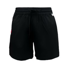 GCDS ESSENTIALS BOXER DA MARE BLACK CON LOGO GCDS LOUNGE NELLA PARTE POSTERIORE 