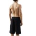 GCDS ESSENTIALS BOXER DA MARE BLACK CON LOGO GCDS LOUNGE 