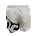 GCDS ESSENTIALS BOXER DA MARE WHITE CORTO CON BANDA LOGO 