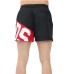 GCDS ESSENTIALS BOXER DA MARE BLACK CORTO CON BANDA LOGO 