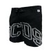 GCDS ESSENTIALS BOXER DA MARE BLACK CON LOGO GCDS LOUNGE