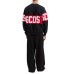 GCDS FELPA A GIROCOLLO BLACK UNISEX REGULAR CON BANDA LOGO SERIGRAFATA A CONTRASTO 