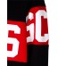 GCDS FELPA CON CAPPUCCIO BLACK UNISEX REGULAR CON BANDA LOGO SERIGRAFATA 
