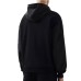 GCDS FELPA UNISEX BLACK CON ZIP BAND LOGO NELLA PARTE ANTERIORE TONO SU TONO 