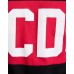 GCDS T-SHIRT UNISEX BLACK A MANICA CORTA REGULAR CON BANDA LOGO SERIFRATATO A CONTRASTO