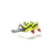 Love Moschino Sneakers da Donna Bianche con inserti giallo fluo