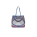 Gattinoni borsa a spalla con stampa planetarium blu