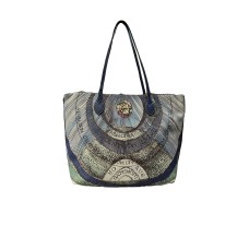 Gattinoni  shopping bag in stampa Planetarium blu