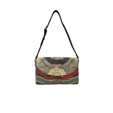 Gattinoni Planetariium Flap Bag PVC Planetarium/Leather Classic/Black