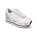 PREMIATA BETH_5603 SNEAKER IN LEATHER E SUEDE WHITE