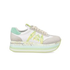 PREMIATA BETH_7374 SNEAKER IN SUEDE E NYLON WHITE