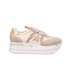 PREMIATA BETH_7375 SNEAKER IN SUEDE E NYLON BEIGE