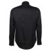 Emporio Armani Camicia REGULAR FIT Blu in lino con logo Aquila ricamato 