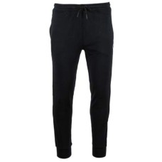 K-Way Pantalone di tuta nero in cotone con logo nella parte anteriore